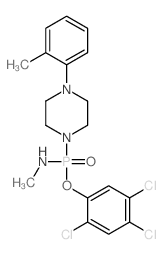 N-[[4-(2-methylphenyl)piperazin-1-yl]-(2,4,5-trichlorophenoxy)phosphoryl]methanamine结构式