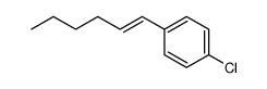 (E)-1-(4-chlorophenyl)-1-hexene结构式