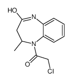 5-(氯乙酰基)-4-甲基-1,3,4,5-四氢-2H-1,5-苯并二氮卓-2-酮结构式