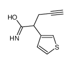 2-thiophen-3-ylpent-4-ynamide Structure