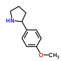 2-(4-甲氧苯基)吡咯烷图片