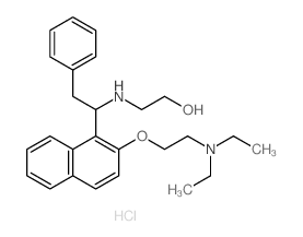 Ethanol,2-[[1-[2-[2-(diethylamino)ethoxy]-1-naphthalenyl]-2-phenylethyl]amino]-,hydrochloride (1:2) picture