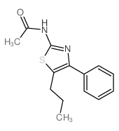 Acetamide,N-(4-phenyl-5-propyl-2-thiazolyl)-结构式