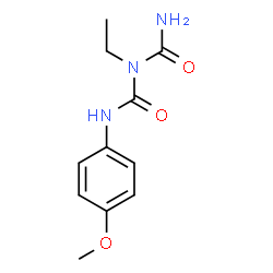 1-Ethyl-5-(4-methoxyphenyl)biuret Structure