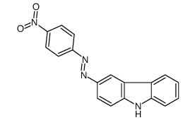 9H-carbazol-3-yl-(4-nitrophenyl)diazene结构式