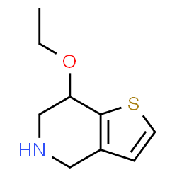 Thieno[3,2-c]pyridine, 7-ethoxy-4,5,6,7-tetrahydro- (9CI) structure