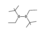 1,2-Di-tert-butyl-1,2-diethyldiboran(4)结构式