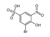 3-bromo-4-hydroxy-5-nitro-benzenesulfonic acid Structure