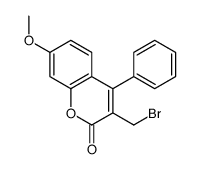 3-(bromomethyl)-7-methoxy-4-phenylchromen-2-one结构式