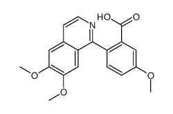 2-(6,7-dimethoxyisoquinolin-1-yl)-5-methoxybenzoic acid结构式