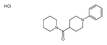 1-[(4-phenylpiperidin-4-yl)carbonyl]piperidine monohydrochloride Structure