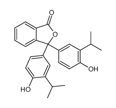 3,3-Bis(4-hydroxy-3-isopropylphenyl)phthalide结构式