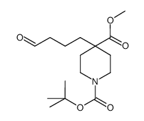 1-(1,1-dimethylethyl) 4-methyl 4-(4-oxobut-1-yl)-1,4-piperidinedicarboxylate结构式