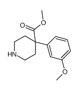 4-(3-METHOXYPHENYL)-4-PIPERIDINECARBOXYLIC ACID METHYL ESTER Structure