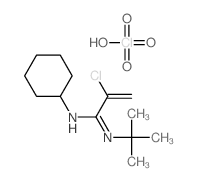 2-Propenimidamide, 2-chloro-N-cyclohexyl-N-(1,1-dimethylethyl)-, monoperchlorate picture