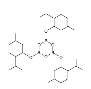 tris(1-menthyloxy)boroxin Structure