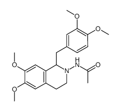 2-acetamido-1-(3',4'-dimethoxybenzyl)-6,7-dimethoxy-1,2,3,4-tetrahydroisoquinoline结构式