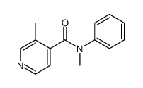 N,3-dimethyl-N-phenylpyridine-4-carboxamide结构式