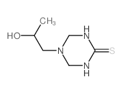 5-(2-hydroxypropyl)-1,3,5-triazinane-2-thione结构式