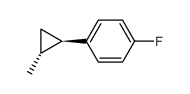 trans-1-methyl-2-(4-fluorophenyl)cyclopropane Structure