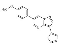 6-(4-甲氧基-苯基)-3-噻吩-2-基-吡唑并[1,5-a]嘧啶图片