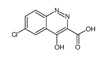 3-Cinnolinecarboxylic acid, 6-chloro-4-hydroxy Structure