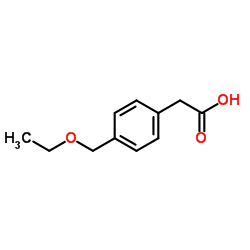 [4-(Ethoxymethyl)phenyl]acetic acid structure