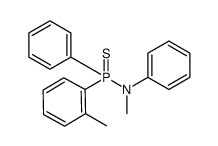 Phosphinothioic amide, N-methyl-P-(2-methylphenyl)-N,P-diphenyl结构式