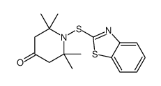 1-(1,3-benzothiazol-2-ylsulfanyl)-2,2,6,6-tetramethylpiperidin-4-one Structure