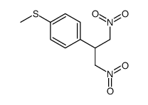 1-(1,3-dinitropropan-2-yl)-4-methylsulfanylbenzene Structure