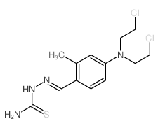 [[4-[bis(2-chloroethyl)amino]-2-methyl-phenyl]methylideneamino]thiourea picture