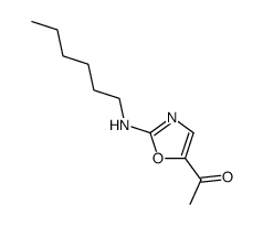 5-acetyl-2-N-n-hexylaminooxazole结构式