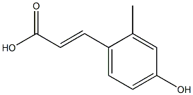 (2E)-3-(4-Hydroxy-2-methylphenyl)-2-propenoic acid Structure