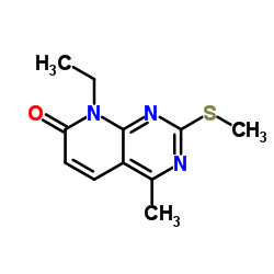 8-Ethyl-4-methyl-2-(methylsulfanyl)pyrido[2,3-d]pyrimidin-7(8H)-one structure