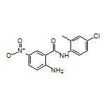 2-氨基-N-(4-氯-2-甲基苯基)-5-硝基苯甲酰胺结构式