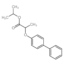 propan-2-yl 2-(4-phenylphenoxy)propanoate结构式