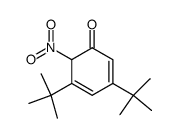 3,5-di-tert-butyl-6-nitrocyclohexa-2,4-dienone结构式