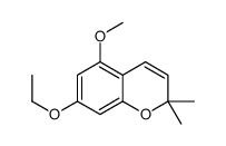 7-ethoxy-5-methoxy-2,2-dimethylchromene结构式