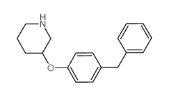 3-(4-Benzylphenoxy)piperidine结构式