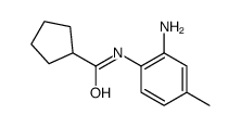 N-(2-amino-4-methylphenyl)cyclopentanecarboxamide structure