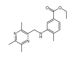 ethyl 4-methyl-3-[(3,5,6-trimethylpyrazin-2-yl)methylamino]benzoate结构式