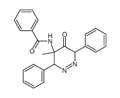 5-benzamido-5-methyl-3,6-diphenyl-5,6-dihydro-4(3H)-pyridazinone Structure