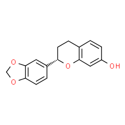 2α-(1,3-Benzodioxole-5-yl)chroman-7-ol structure