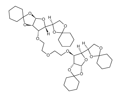 1,5-bis(1',2':5',6'-di-O-cyclohexylidene-α-D-glucofuranos-3'-yloxy)-3-oxapentane Structure