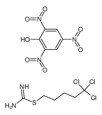 Picric acid; compound with 2-(5,5,5-trichloro-pentyl)-isothiourea结构式