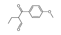 2-(4-methoxy-benzoyl)-butyraldehyde Structure