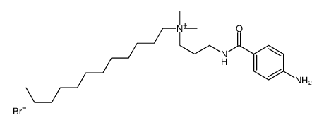 3-[(4-aminobenzoyl)amino]propyl-dodecyl-dimethyl-azanium bromide结构式