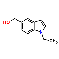 (1-Ethyl-1H-indol-5-yl)methanol Structure