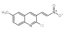 E-2-CHLORO-6-METHYL-3-(2-NITRO)VINYLQUINOLINE Structure