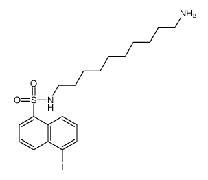 N-(10-aminodecyl)-5-iodonaphthalene-1-sulfonamide结构式